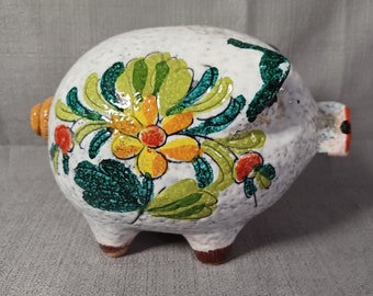 1960s Ceramic Piggy Bank, Attributed to Frantelli Fanciullaci