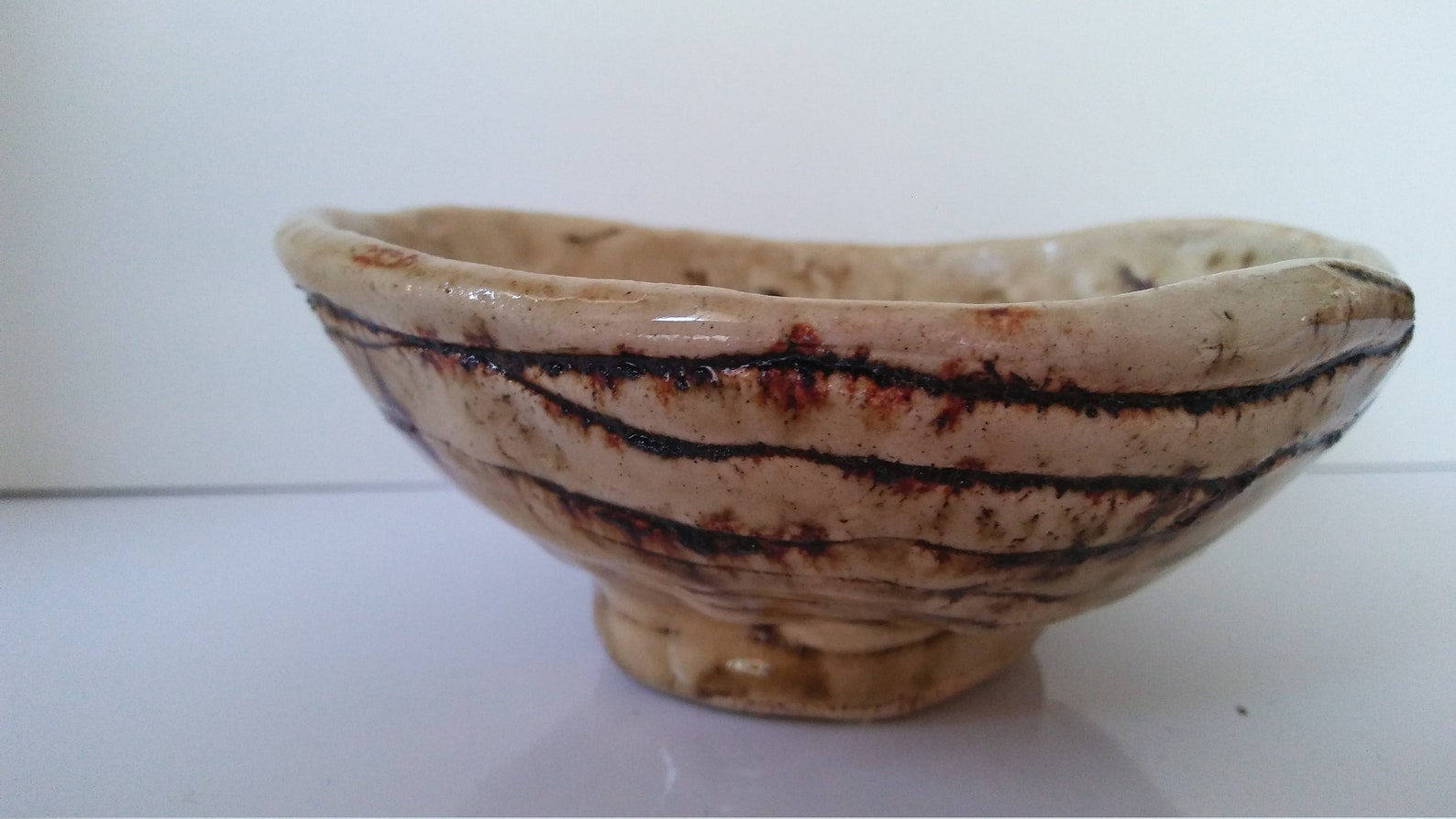 VINTAGE Rustikale braune Schale klein | Etsy