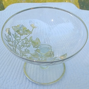 Silver City Footed Silver Overlay Compote