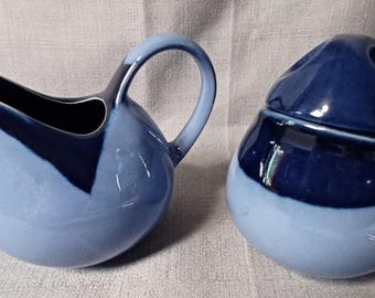 Sango Nova Blue Sugar & Creamer