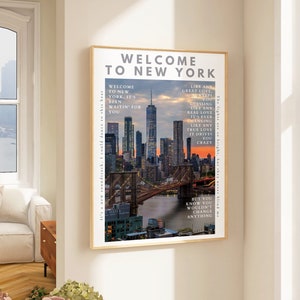 Welcome to New York, 1989 album merch, Digital Lyric Poster, wall art décor, room merch,