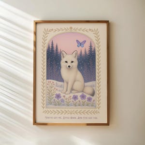 Quicksilver Print, Bookish Art, Prezent dla Dziewczęcej Miłośniczki Książek, Onyx Fox Art, Fantasy Book Art, Cyfrowy, You've Got Me, Little Osha. And I've Got You
