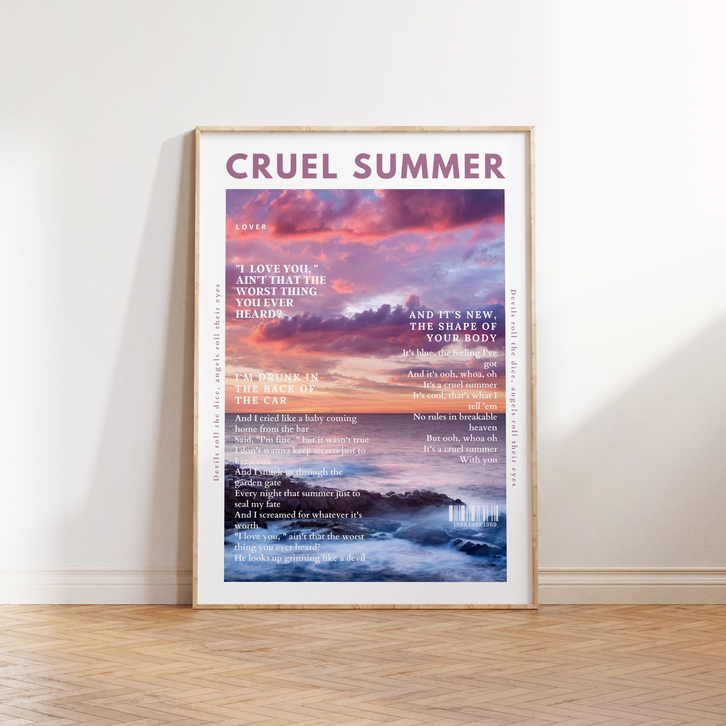 Discover Cruel Summer Taylor Aesthetic Poster, Taylor The Eras Tour 2023 Poster