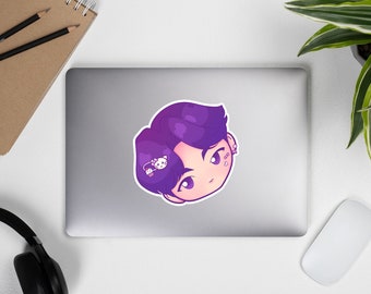 Jin BTS Kawaii Decora Vinyl Sticker | Laptop Water Bottle Water