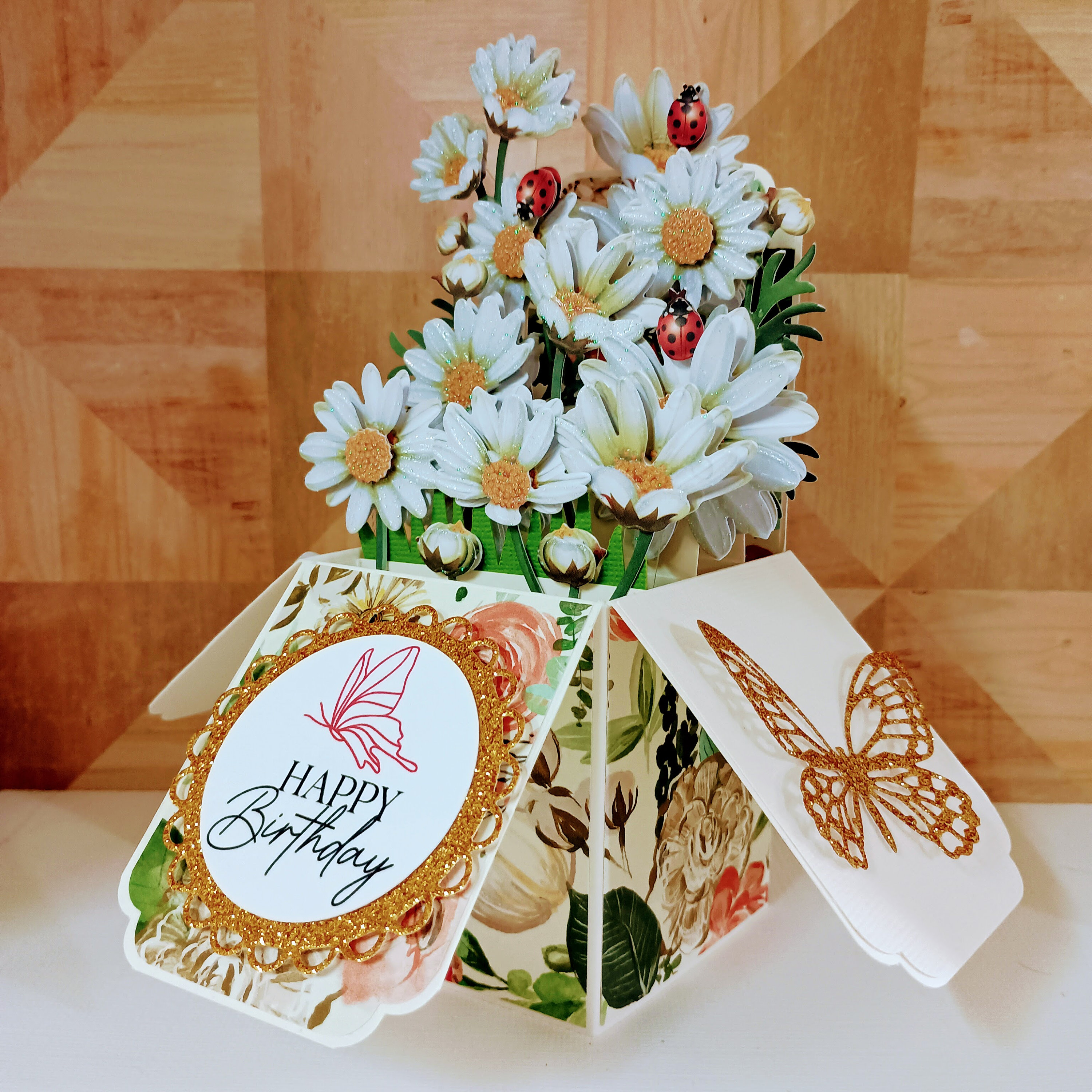 Handmade Mother's Day Daisy Pop up Box Card: 3D Birthday Card - Etsy