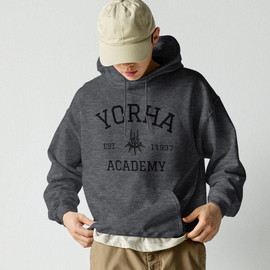 Yorha Academy Nier Hoodie Nier Automata Nier Replicant Comfy Minimalist