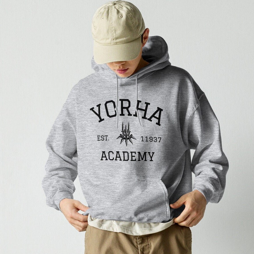 Yorha Academy Nier Hoodie Nier Automata Nier Replicant Comfy Minimalist