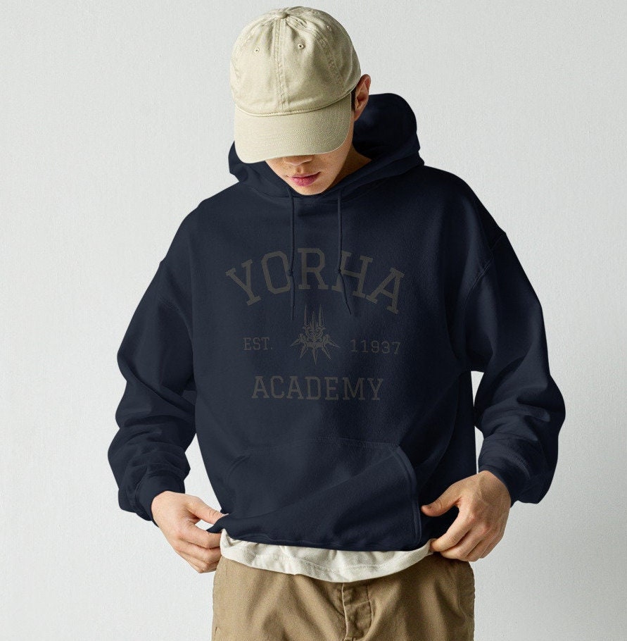 Yorha Academy Nier Hoodie Nier Automata Nier Replicant Comfy Minimalist