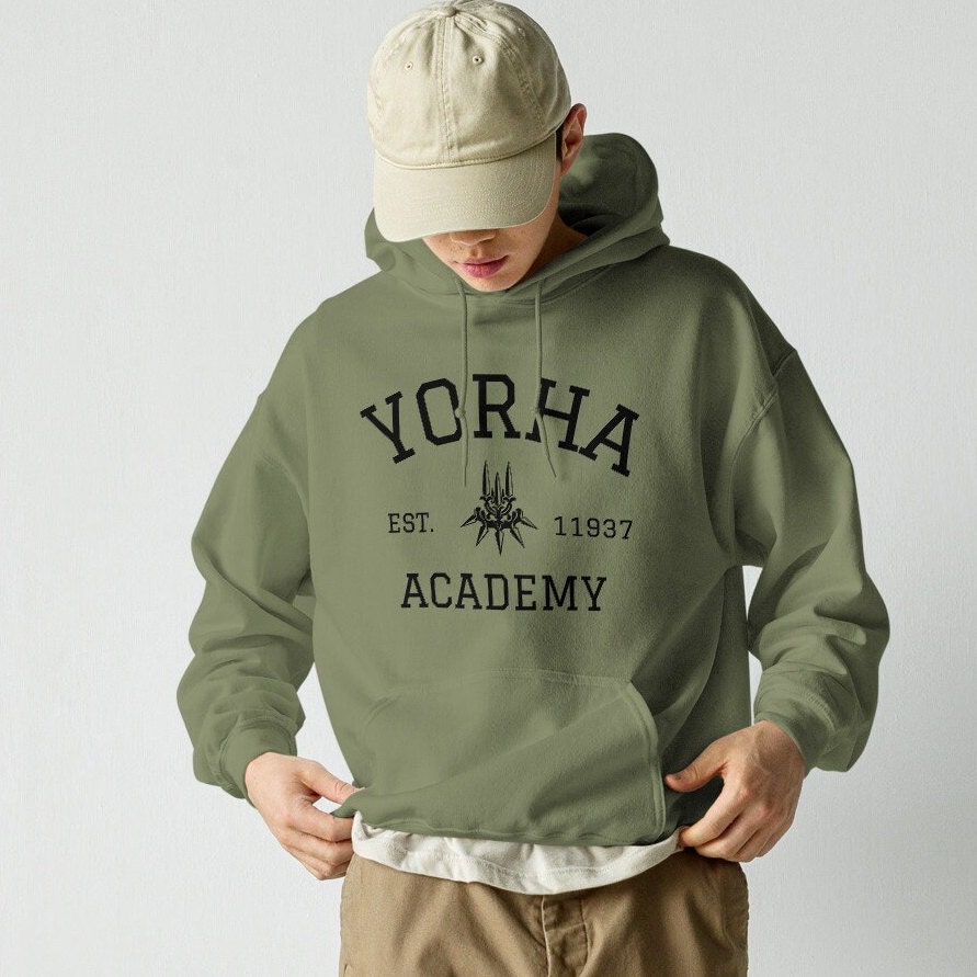 Yorha Academy Nier Hoodie Nier Automata Nier Replicant Comfy Minimalist