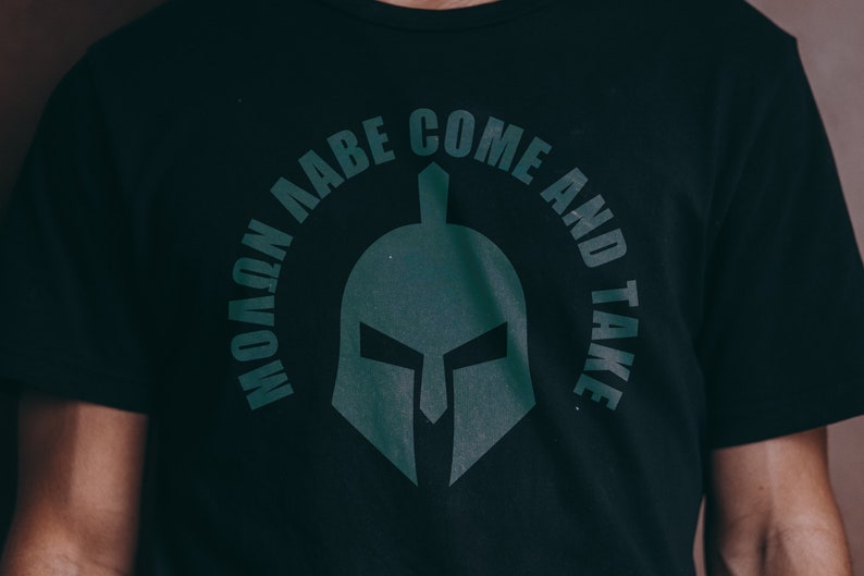 Molon Labe SVG Spartan Helmet SVG Molon Labe Come and Take - Etsy
