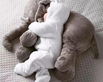 large stuffed elephant pillow