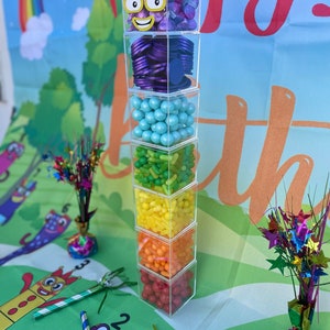 Numberblocks Birthday Party Theme Decorations 3.5 Candy Cubes Decor image 2