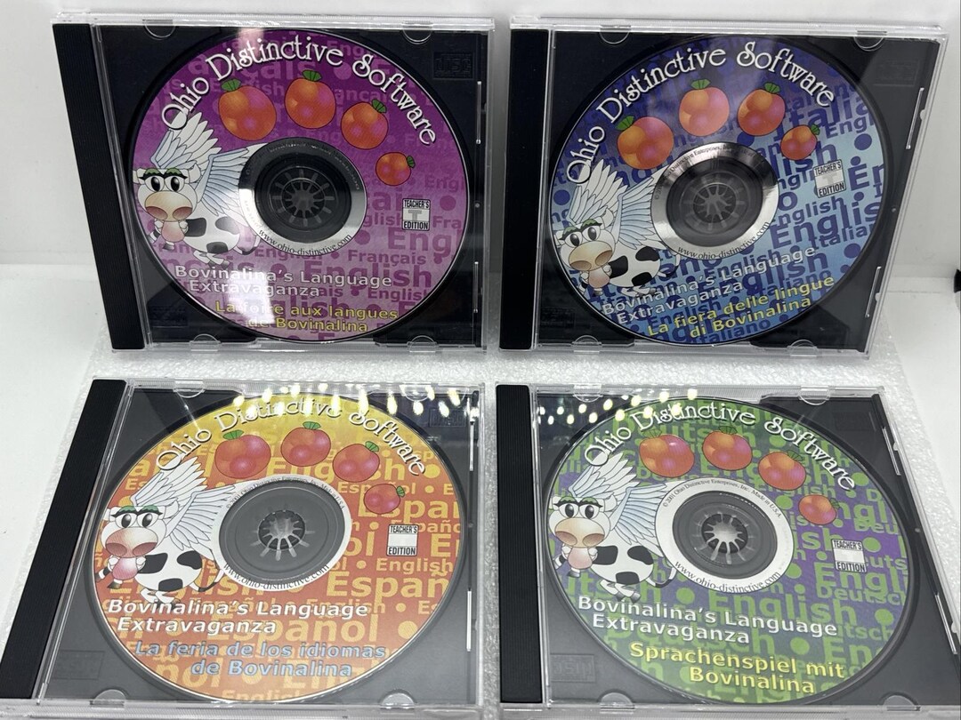 Set 4 Ohio Distinctive Software CD Bovinalina’s Language Extravaganza ...