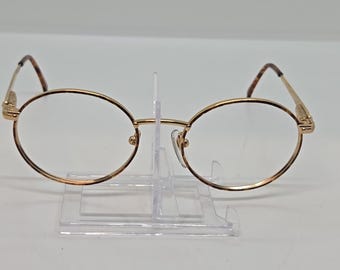 American Optical AO Safety Tortoise Brown Gold Eyeglasses Frames 50-20-135 USA