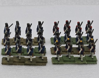 18mm Metal 24 Man Wargamjng Unit French Napoleonic Light Infantry Miniatures