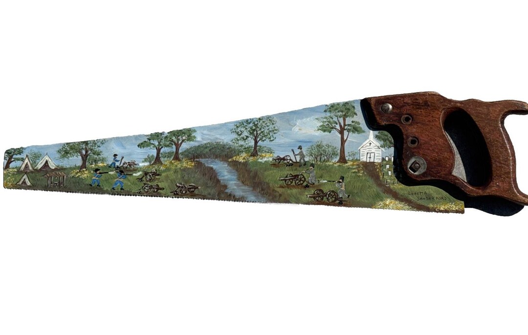 Best HD Pictures about  Painted Cross Cut Saws  with No AI Images