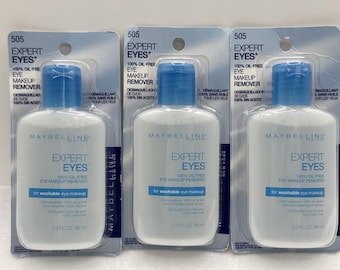Paquete de 3 desmaquillantes de ojos sin aceite Maybelline Expert Eyes de 65 g cada uno (producto descontinuado)