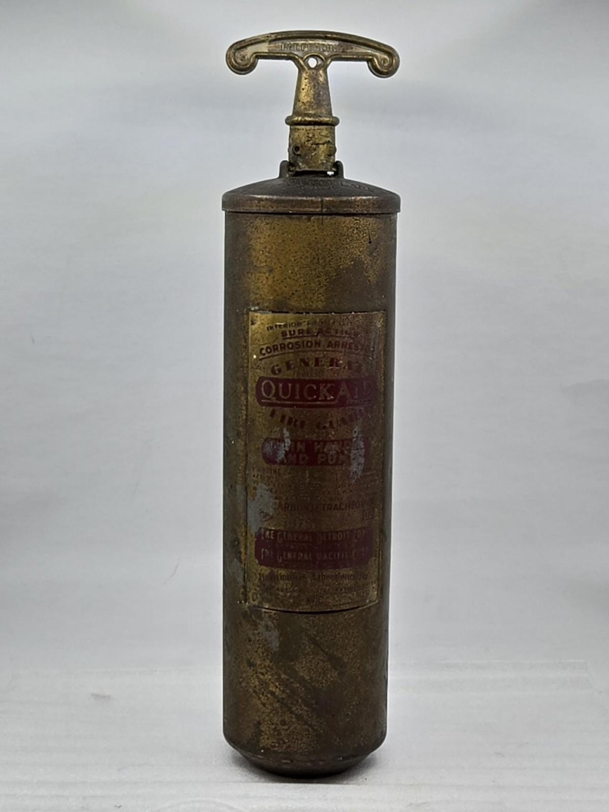 Vintage Brass Fire Extinguisher - Etsy