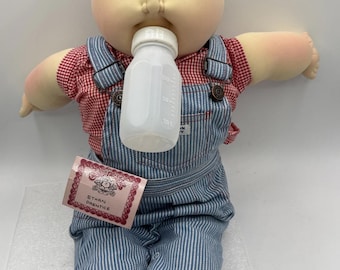 1984 Cabbage Patch Kids Soft Sculpture Baby Bottle Boy Babyland General Signed