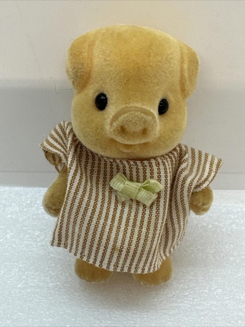 Sylvanian Barenwald Baerenwald Pig family 80s Vintage forest families Read image 8