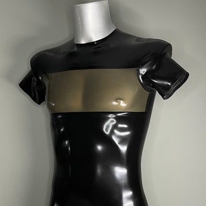 Camiseta con panel frontal / Látex 0.4 / Caucho para hombre
