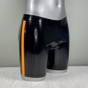Side Stripe Cycle Shorts | 0.4 Latex | Men&#39;s Rubber