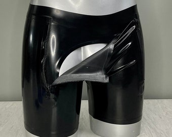 Latex Sailor Front Shorts | 0.5 Latex | Men's Rubber