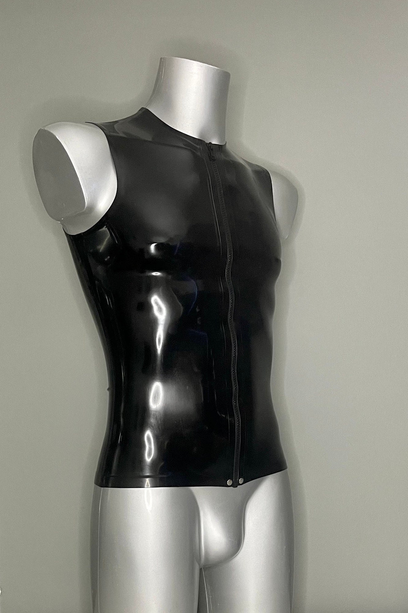 Latex ラバートップス メンズサイズ Mens latex top - Etsy 日本