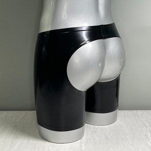 Open Back Cycle Shorts | 0.4 Latex | Men&#39;s Rubber