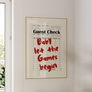 LET THE GAMES BEGIN QUOTE –