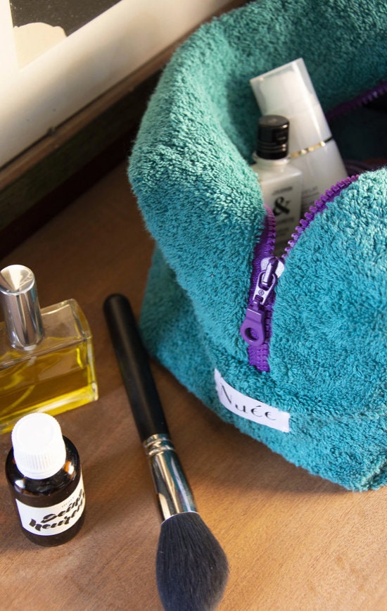 Maxi XXL Terry Toiletry Bag With Terry Lining Etsy