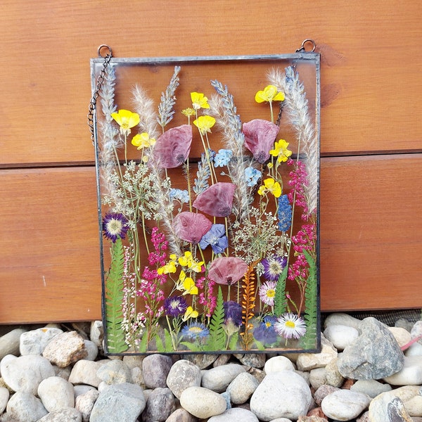 Pressed Flower Stained Glass Etsy