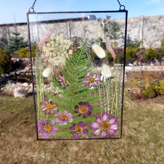 Real Dried Flowers, Dried Flower, Flower Hanging, Hanging Glass