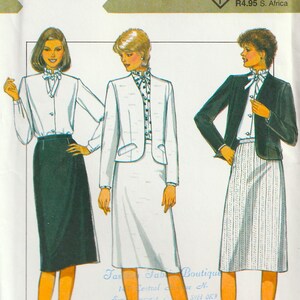 Suit Jacket Blouse Skirt 10-14 OR 14-18 Style Sew Pattern 3855 **You Choose**