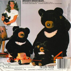BROOKE SHIELDS Moon Bears McCall's Crafts 713 8865