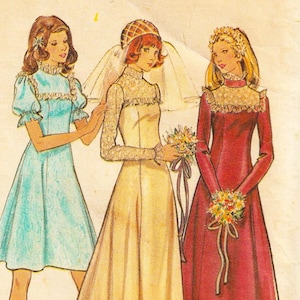 Wedding Gown Dresses SZ 16 Butterick 3164 **MISSING PIECES**