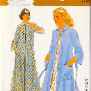 Dressing Gown House Coat Robe SZS 20 OR 40 Style Sew Pattern 2534 **YOU Choose**