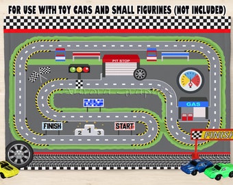 Race Car Track Racing DIGITAL Sublimation Design for Play Mat Placemats Kids Food Play Mat Felt Gift Idea Digital Download PNG Only