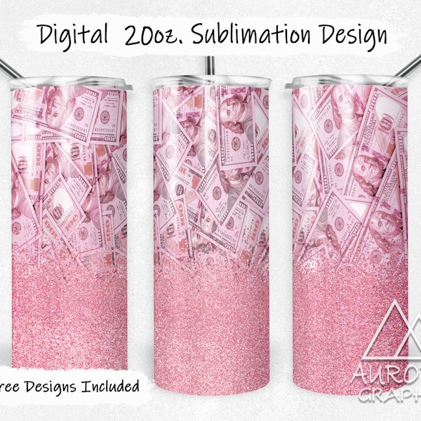 Pink Dollar Bills Png - Etsy