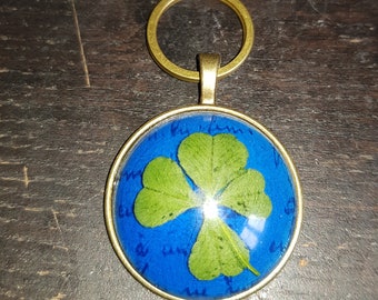 Vultrade 4-leaf clover key ring