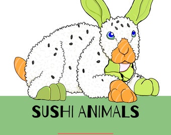 Sushi Animals - A beautifully illustrated e-book for kids