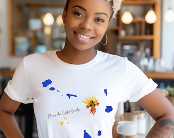 Carnival Shirt, Map of Cabo Verde, Cape Verde, Cabo Verde Tshirt, Ilhas de Cabo Verde, Carnaval Cabo Verde, Cape Verde Tshirt, Gift Shirt