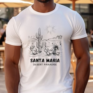 Santa Maria Tshirt, Ilha do Sal, Cabo Verde Tshirt, Cape Verde Tshirt, Beach Shirt, Summer Tshirt, Desert Tshirt, Desert Life, Cactus Shirt