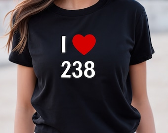 Kocham 238 Tshirt unisex, koszulka Zielonego Przylądka, koszulka Zielonego Przylądka, numer kierunkowy Republika Zielonego Przylądka, Wyspy Zielonego Przylądka, koszulka Zielonego Przylądka, Sodade CaboVerde
