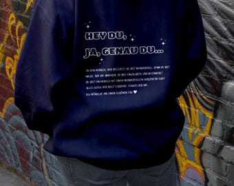 Hoodie with large back print, you are wonderful hoodie, trendy hoodie with saying, perfect mental health