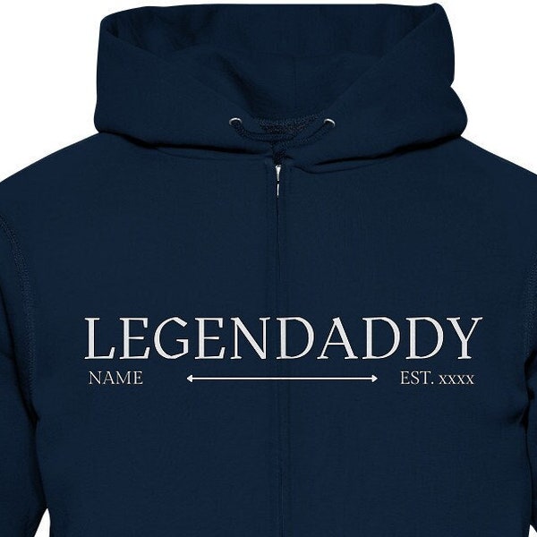 Bestseller Papa Zipper Personalisierter Legendaddy Geschenk für den besten Papa zum Männertag Trend 2023, Geburtstag Vatertag Geschenkidee