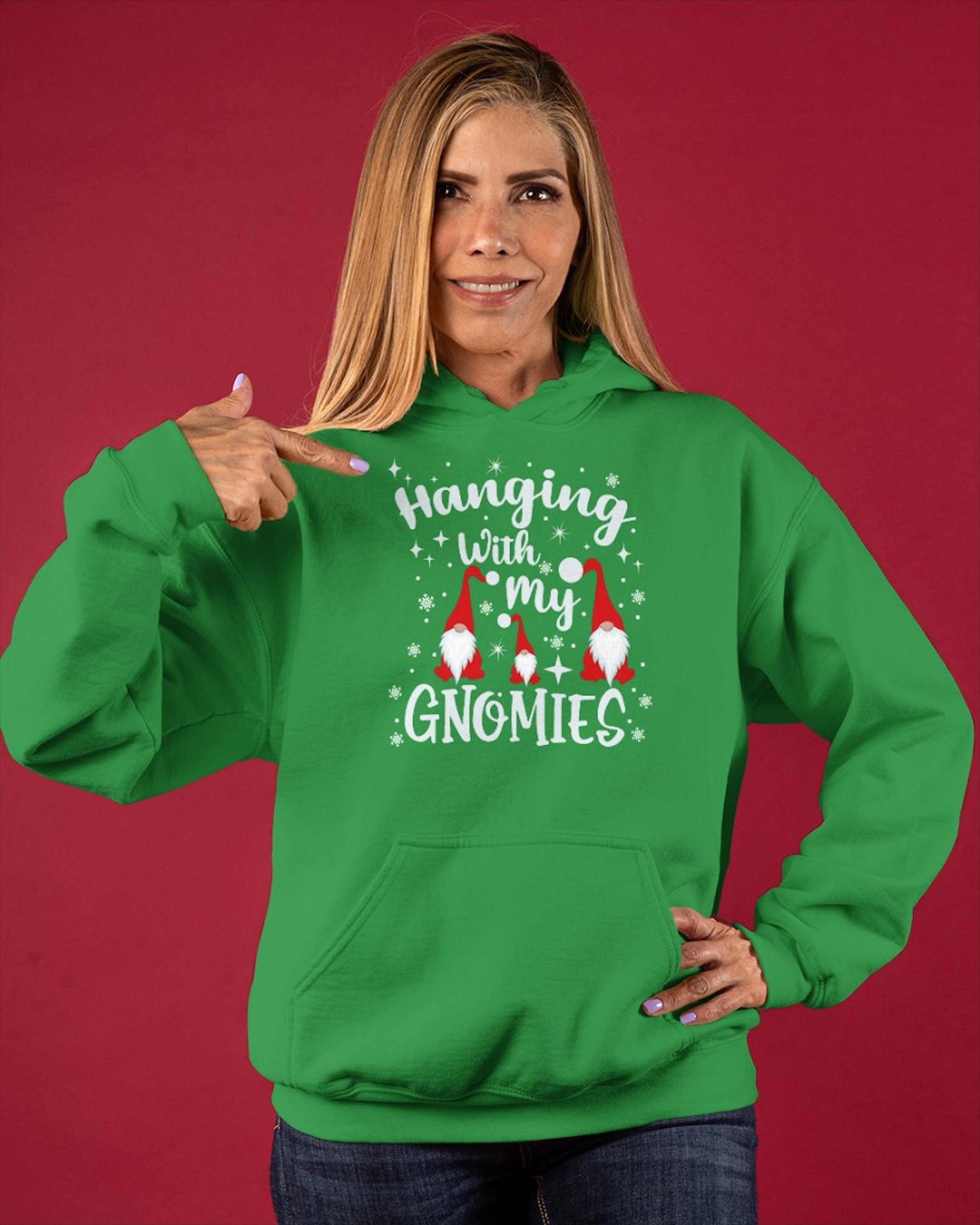 forksy.】オーバーサイズレトロプリントスウェットプルオーバー forksy.│MONO-MART [モノマート] 公式オンラインストア LLHXRUI Hang With My Gnomies スウェットシャツ レディース クリスマス 長袖 プルオーバー シャツ 面白