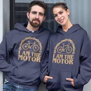 Hoodie Bicycle I am the Motor E-Bike Statement S to 5XL
