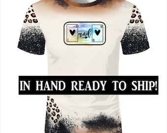 Sublimation T-Shirt, Leopard Cow Print, Plus Size