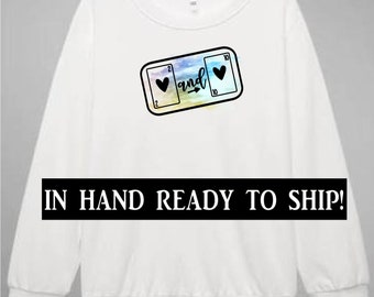 White Polyester Sublimation Sweatshirt, Soft Cotton Feel, DTF